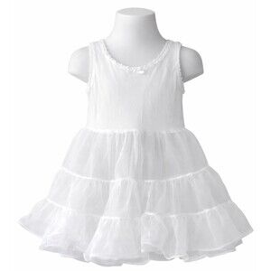 Vintage 80s Copper Key Girls Full Circle Crinoline Slip Size 3T Full Double Tier